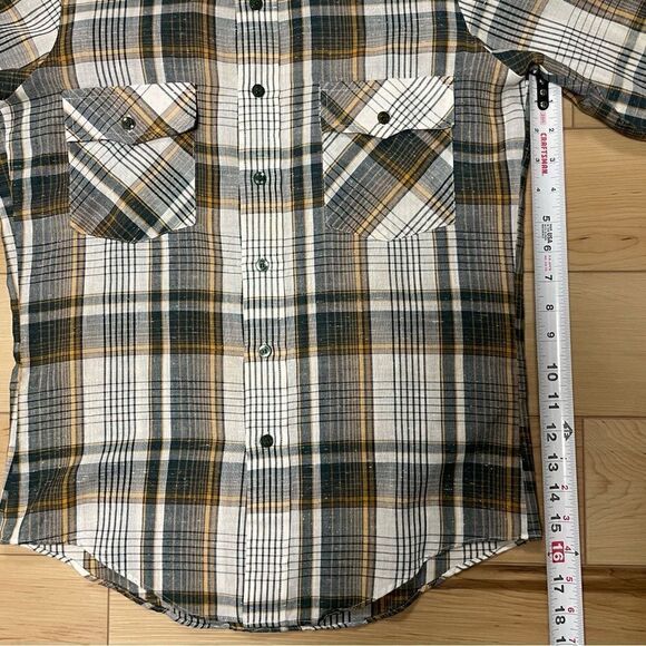 Campus Shirt‎ Mens Small Plaid Button Up Camp Hiking Short Sleeve Multicolored - Picture 9 of 12